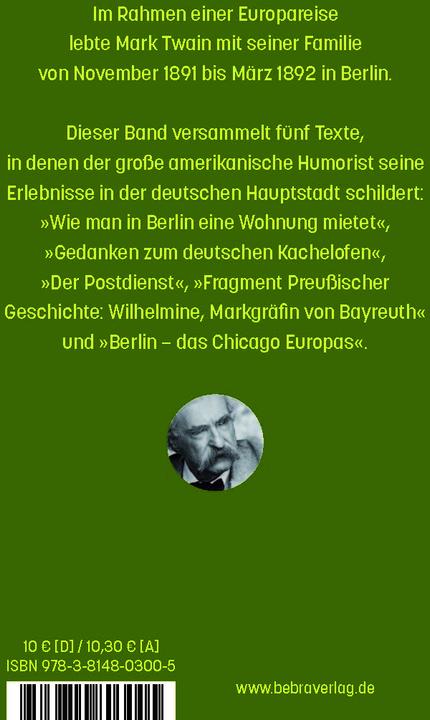 Actual product image Wie man in Berlin eine Wohnung mietet (German, Mark Twain, Horst Fugger, 2024)
