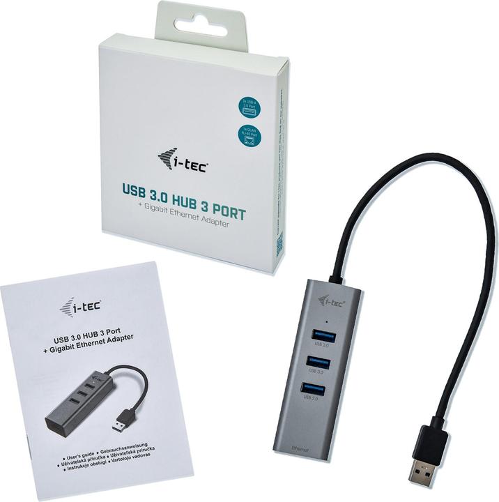 Produktbild i-tec U3METALG3HUB (USB-A, 3 Ports)