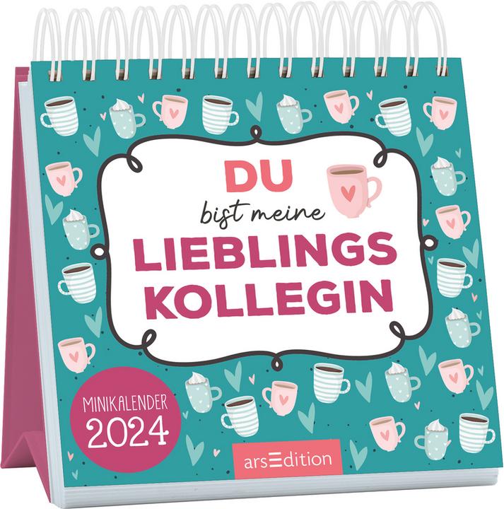 Actual product image Mini Monthly Calendar You Are My Favourite Colleague 2024 (115 x 115 mm, German)