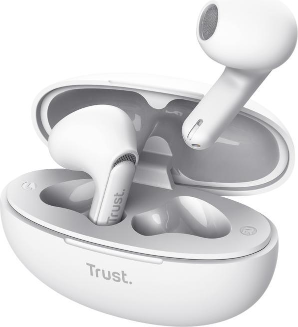 Actual product image Trust Yavi Bt Enc Earphones White (ANC, 6 h, Cable)