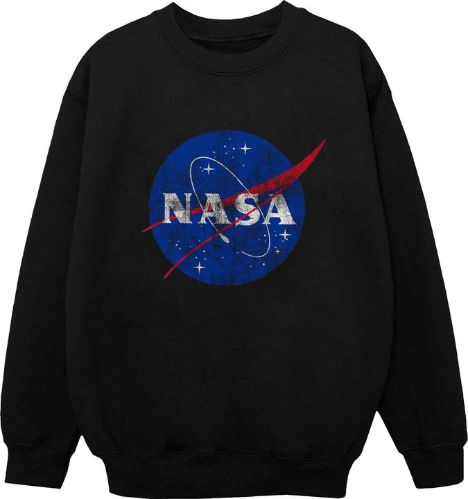 Nasa Classic Insignia Logo Distressed Sweatshirt Jungen