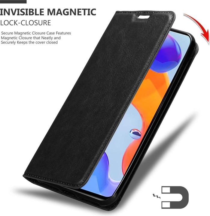Productafbeelding Cadorabo Hoesje voor Xiaomi RedMi NOTE 11 PRO 4G / 5G in Boek Invis. Magneetstijl (Redmi Note 11 Pro 5G, Xiaomi Redmi Note 11 Pro)