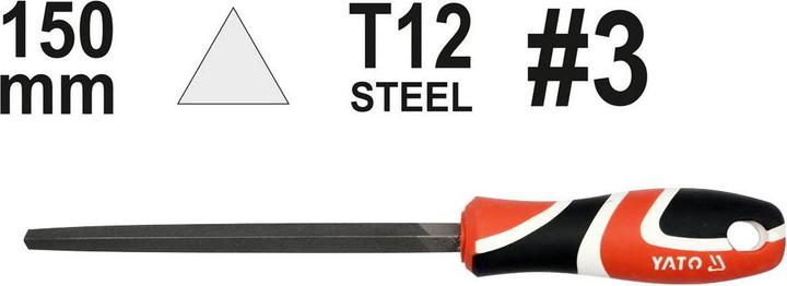 Produktbild Yato Metalldatei 150mm #3 Dreieck (150 mm)