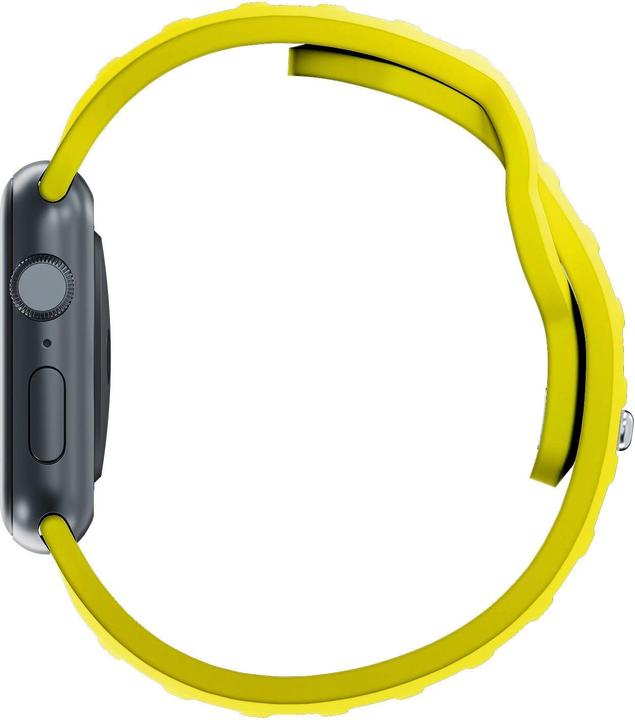 Actual product image 3MK Silicone Watch Strap żółty/yellow dla Apple Watch 42/44/45/49mm (Stainless steel, Silicone)