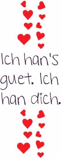 Produktbild Fotoeigenart Postkarte Ich hans guet. Ich han dich