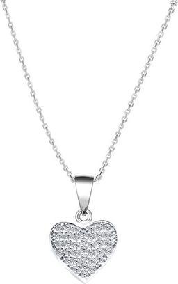Beneto Silver necklace with heart AGS1131 / 47 (L)