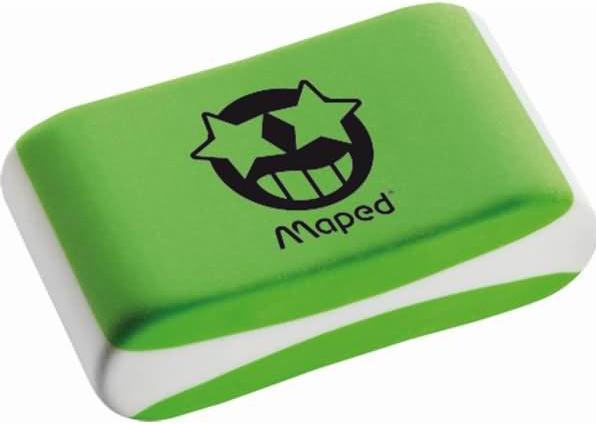 Actual product image Maped Eraser Essentials Soft, small format with smileys, assorted colours