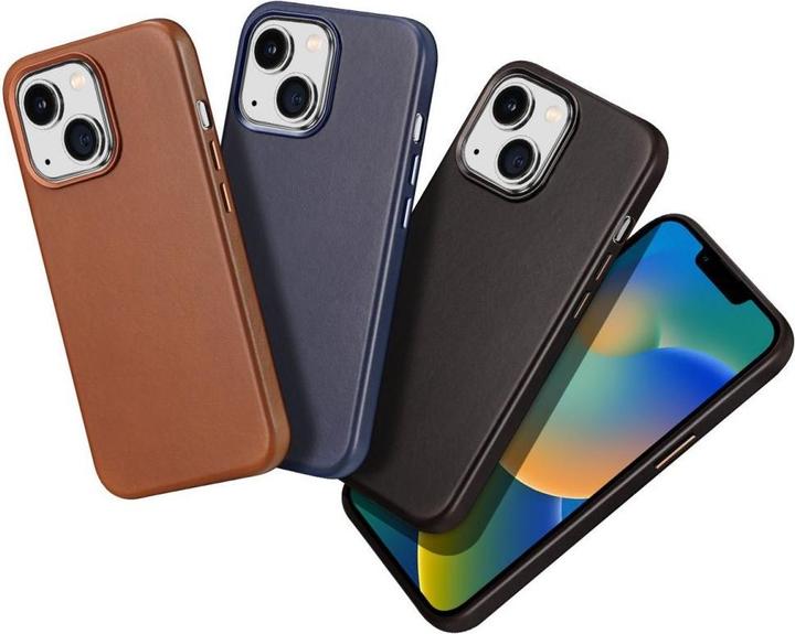Actual product image Dux Ducis Naples Series Genuine Leather Case (Apple iPhone 14 Plus)