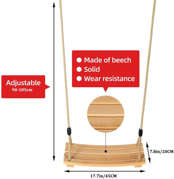 Immagine prodotto Yaersi Seggiolino in legno fino a 100 kg