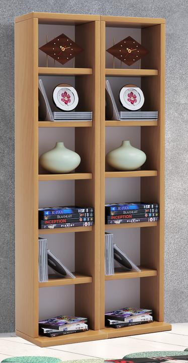 Immagine prodotto VCM Scaffale porta CD e DVD in legno Milano (42 x 20 x 92 cm)