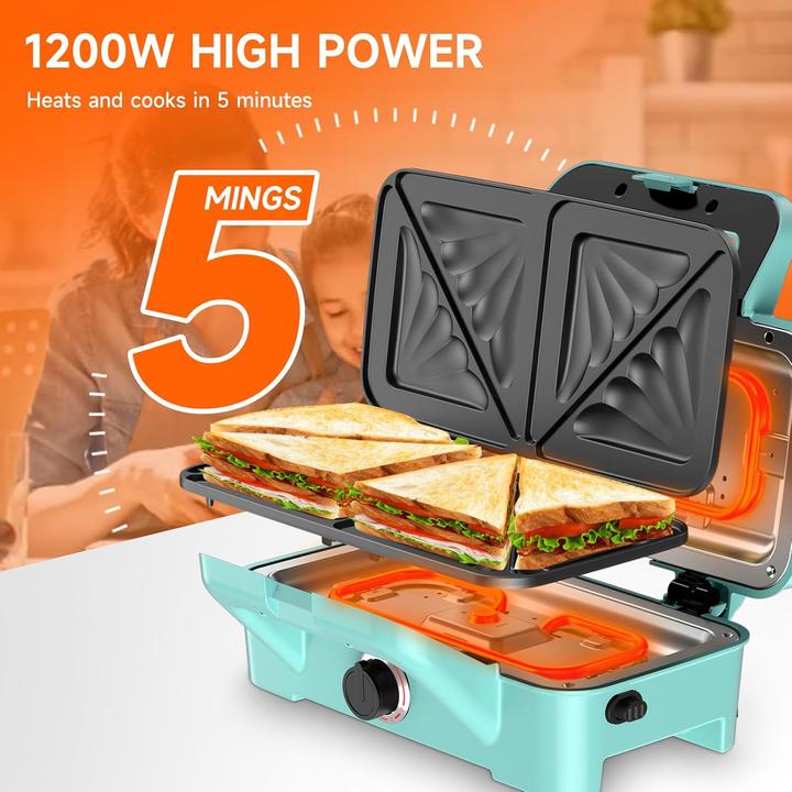 Produktbild Cumeod Sandwichmaker 3-in-1 mit Kontaktgrill und Waffeleisen