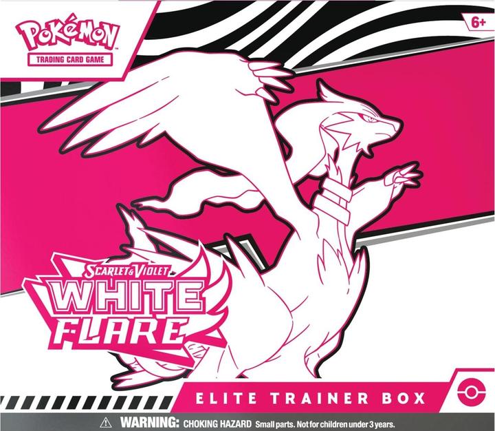 Actual product image Pokémon Scarlet & Violet: White Flare Elite Trainer Box (English, Elite / Top Trainer Box)