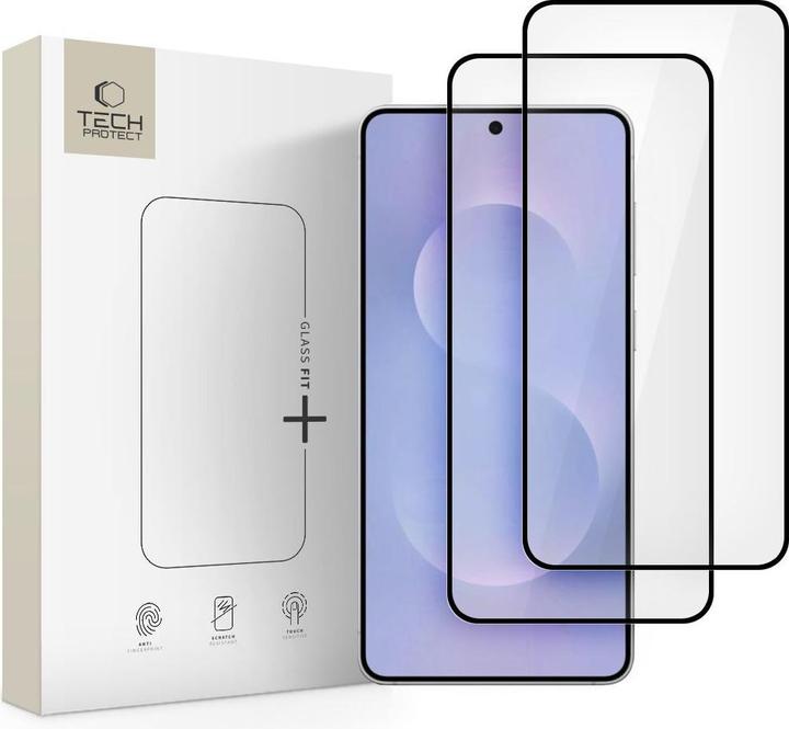 Actual product image Spigen Tech-Protect Glass Fit+ 2er-Pack Panzerglas für Samsung Galaxy S25 Edge - Transparent (2 Piece, Samsung Galaxy S25 Edge)