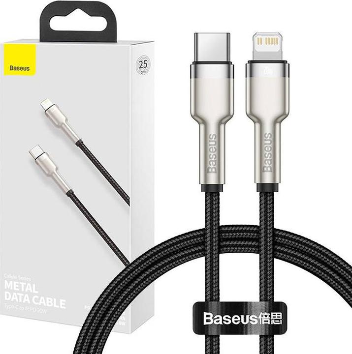 Actual product image Baseus USB C – Lightning (0.25 m, USB 3.0, 20 W)