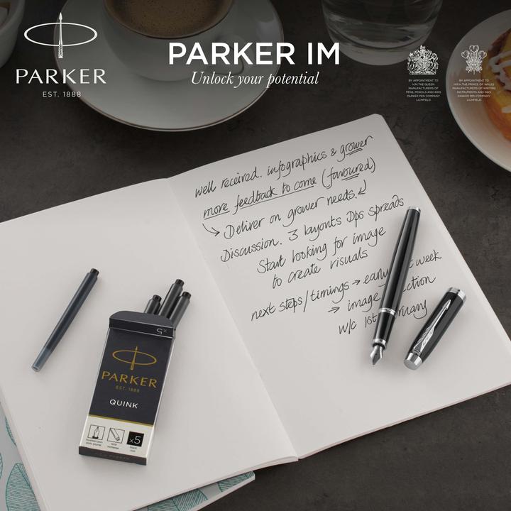 Produktbild Parker Füllfederhalter DuoSet IM C.C. Schwarz (Black, Silber, 2 x)