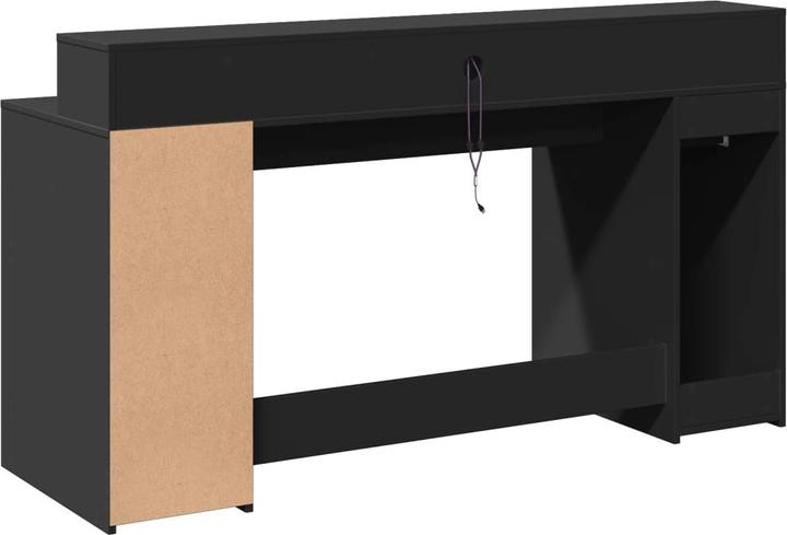 Immagine prodotto VidaXL Scrivania LED Scrivania per computer Scrivania da lavoro Scrivania per laptop Scrivania per ufficio (160 x 55 x 91 cm)