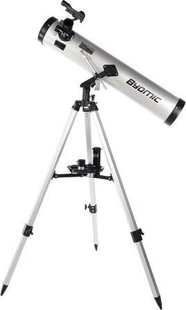 Byomic Instap reflector telescoop 76/700 met koffer