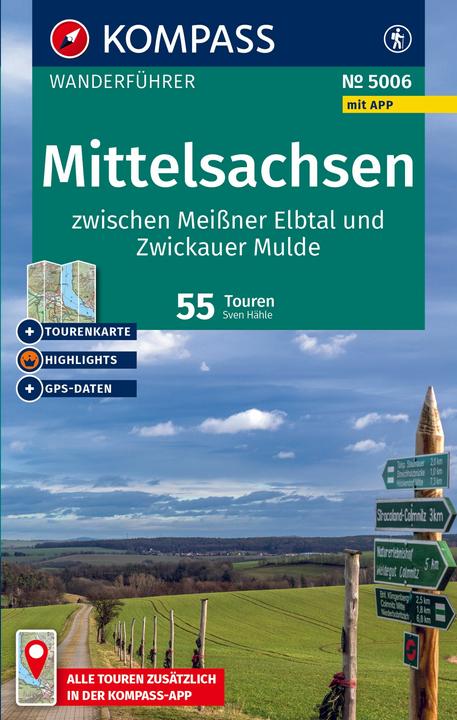 Produktbild Wanderführer Mittelsachsen zwischen Meissner Elbtal und Zwickauer Mulde, 55 Touren mit