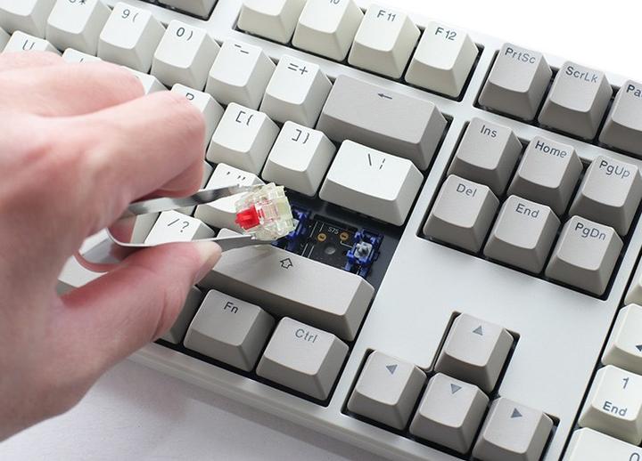 Image du produit Ducky Clavier de jeu Origin Vintage, Cherry MX-Speed-Silver (US) (US, Filaire)