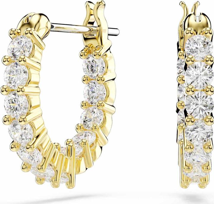 Image du produit Swarovski Matrix Vittore Kreolen Rundschliff Weiss Goldlegierungsschicht