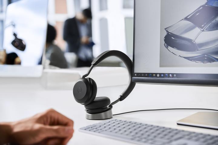 Produktbild Jabra Evolve2 75 MS Stereo + Ladestation (Kabellos, USB-C)
