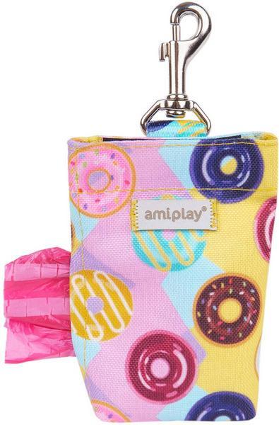 amiplay Distrib. ramasse-crottes Be Happy Donut, 6 x 2 x H 11 cm (Chien)