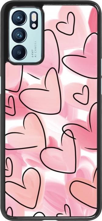 Image du produit PhoneLook Coque Easter 2023 pink hearts (Oppo Reno 6 5G)