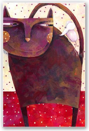 Image du produit Trenddeko Blanz - Chat et souris (30 x 45 cm)