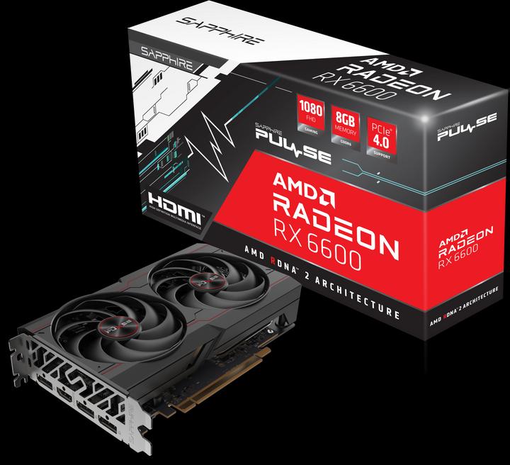 Actual product image Sapphire Radeon RX 6600 Pulse (8 GB)