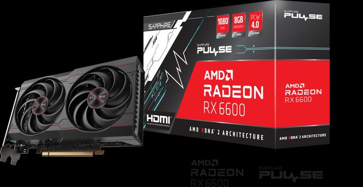 Actual product image Sapphire Radeon RX 6600 Pulse (8 GB)