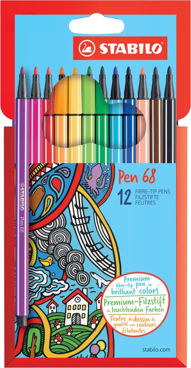 Image du produit STABILO Pen 68 (Multicolore, 12 x)