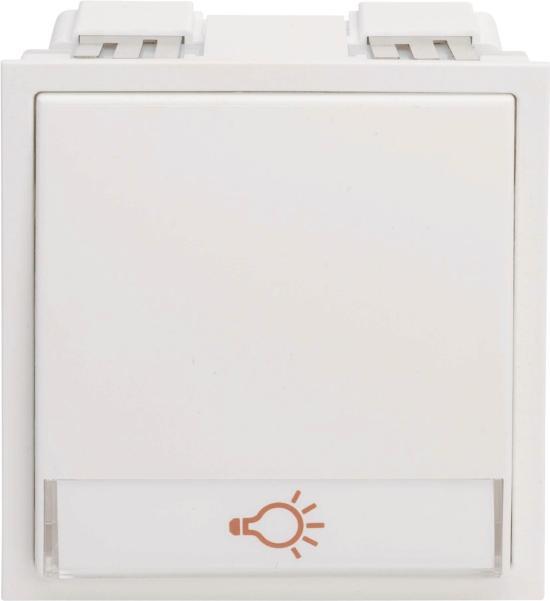 Produktbild Renz Tastenmodul 97-9-85273 1 Lichttaster weiss (alt: 97-9-85102)