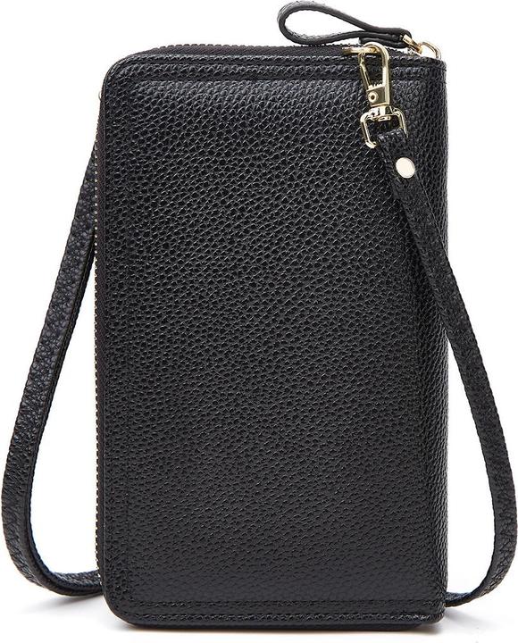Actual product image Cover-Discount Shoulder Wallet with Smartphone Pocket black