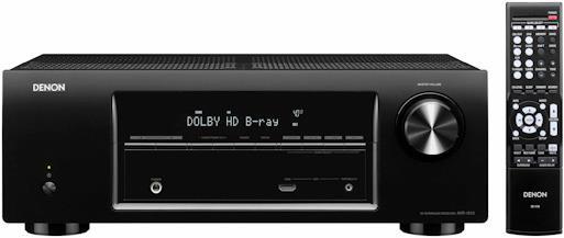 Denon AVR-1513, 5.1 Kanal A/V Receiver, 110W, 3D, Schwarz (Receiver)