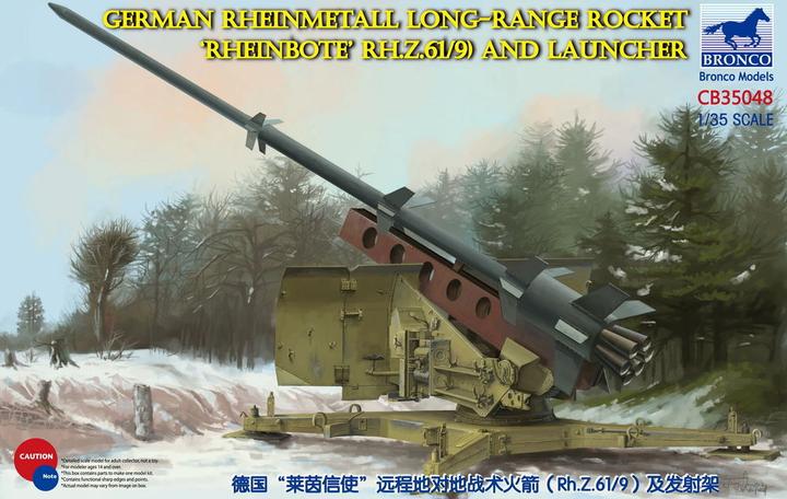 Immagine prodotto Bronco Razzo Rheinmetall Rheinbote tedesco (Rh.Z.61/9) e lanciatore
