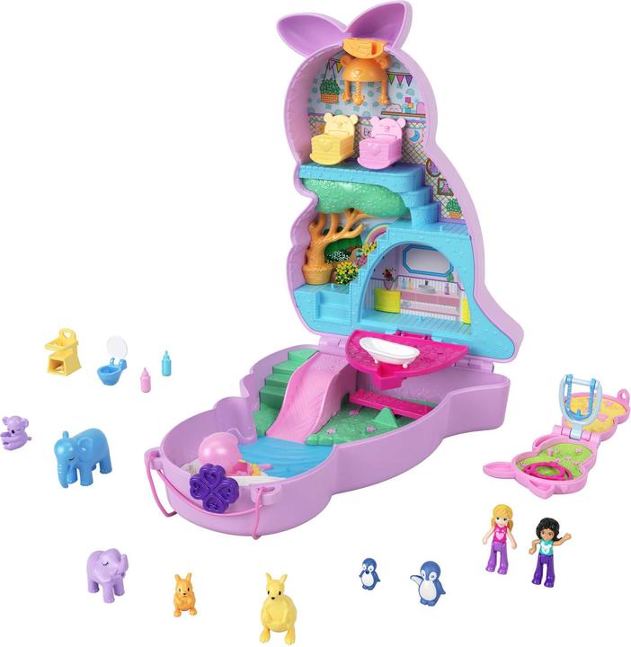 Productafbeelding Polly Pocket Mattel HKV50 Mama & Joey Kangoeroe doos