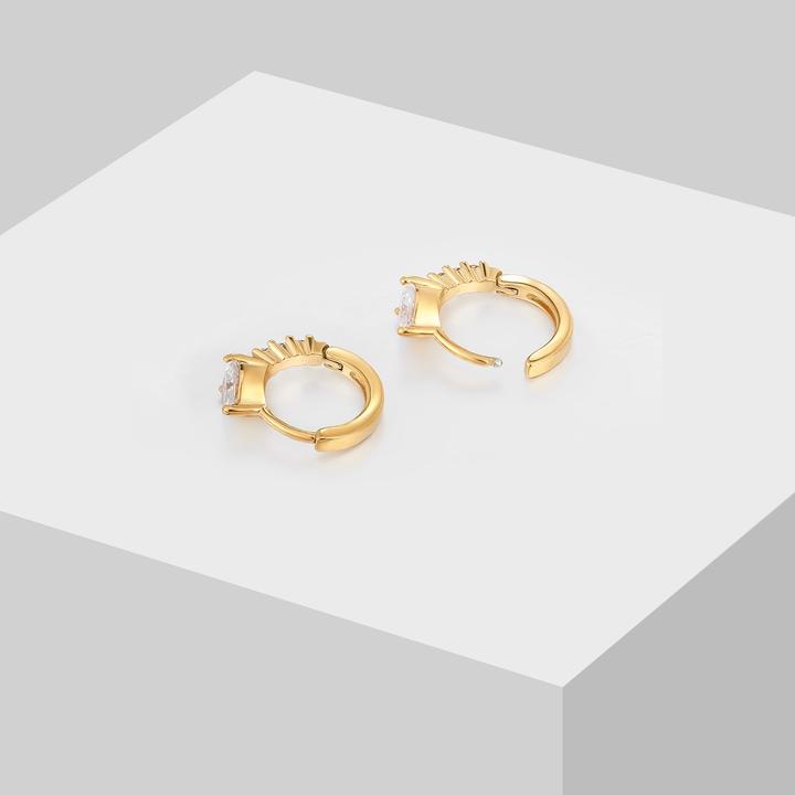 Image du produit Sensora Jewelry Boucles d'oreilles Pavé Triangle (Acier inoxydable)