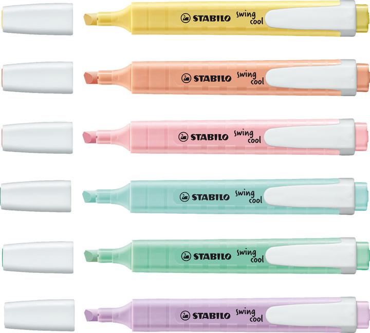 Actual product image STABILO swing cool Pastel highlighter (Pastel, 4 mm, 4 x)