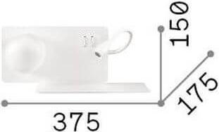 Produktbild Ideal lux BOOK G9/LED Wandleuchte 1+1x Weiss warmweiss 174822 (200 lm, G9)