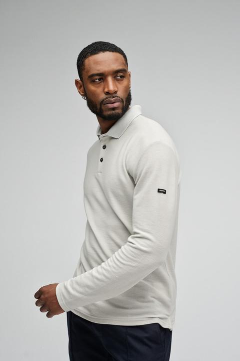 Actual product image Mover Plastic Free Sportswear Long Sleeve Merino Polo (M)