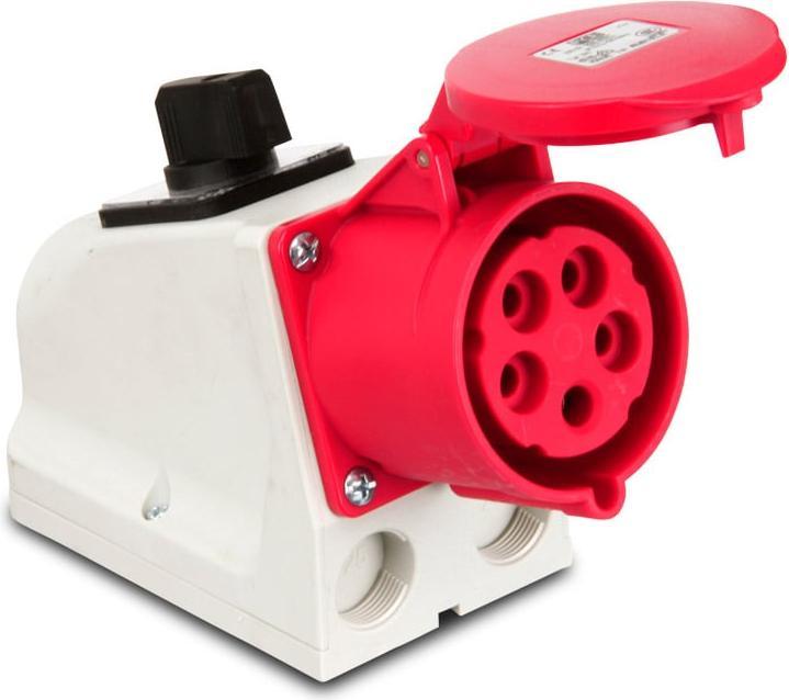 Immagine prodotto PCE 75925-6 Presa a muro con interruttore 32A 5p 6h IP44