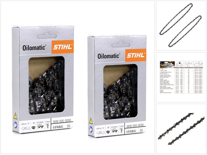 Image du produit Stihl Oilomatic Picco Micro Mini 3 (PMM3) Chaînes de tronçonneuse 3/8"P 1,1mm 35 cm ( 3610 000 0050 (Chaîne de sciage)