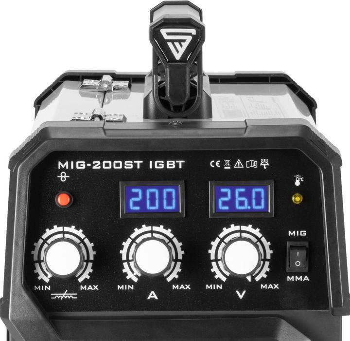 Actual product image Stahlwerk Welding machine MIG MAG 200 ST IGBT shielding gas with 200 amps MMA E-Hand