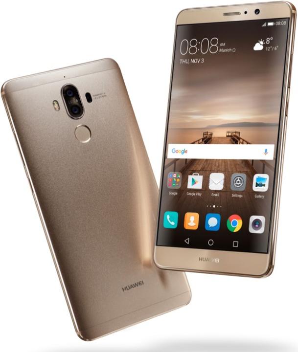 Actual product image Huawei Mate 9 (64 GB, Champagne Gold, 5.90", Hybrid Dual SIM, 20 Mpx, 4G)
