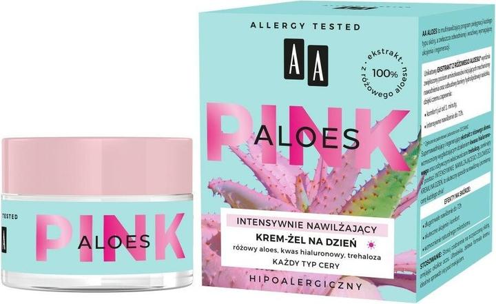 AA Pink Intensely Moisturizing Cream-Gel For All Skin Types For The Day Aloe Vera 50Ml (50 ml, Gesichtsgel)