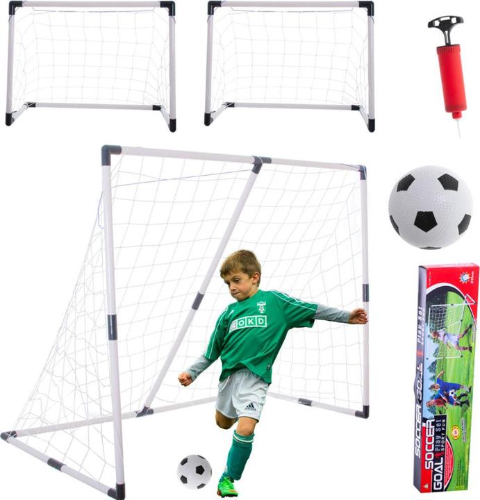 Immagine prodotto Ikonka Porta da calcio per bambini 2in1 185x120x70cm