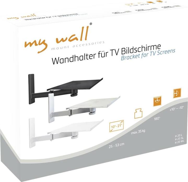Produktbild myWall H20WL (1 Stk., Wandmontage, Schwenkbar)