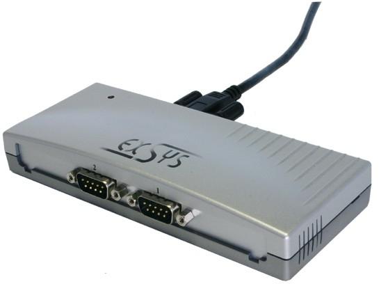 Image du produit Exsys EX-1332V, port USB vers 2S série RS232 (puce FTDI)