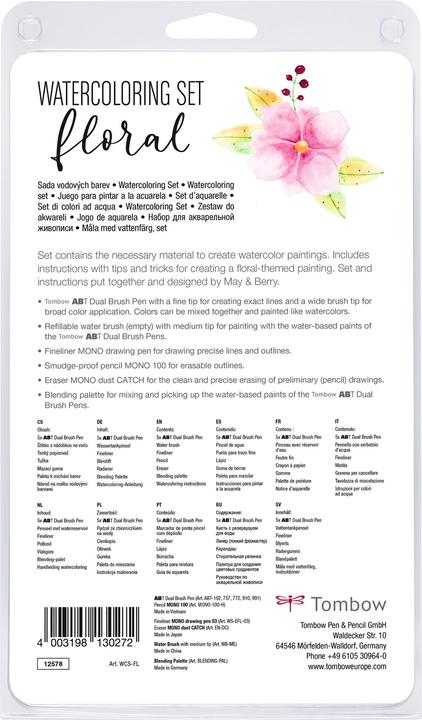 Image du produit Tombow Brushpen Watercolor Set Floral Pink (Floral, 10 x)