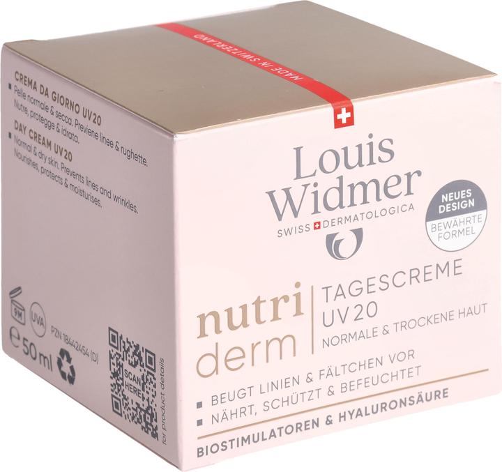 Actual product image Widmer Louis Nutriderm Tagescreme UV20 parfumiert 50 ml (50 ml, Day cream, SPF 20)
